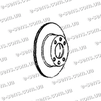 Диск тормозной передний Ланос 14" FERODO