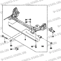 Сайлентблок балки задней Ланос PH