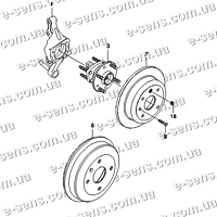 Кулак поворотный задний Лачетти OEM