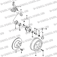 Кулак поворотный задний Нубира OEM