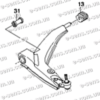 Рычаг подвески передней Ланос YULIM