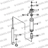 Опора амортизатора заднего Авео GUMEX