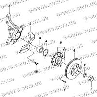 Кулак поворотный передний Авео GENUINE