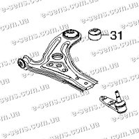 Сайлентблок рычага задний Авео SWAG