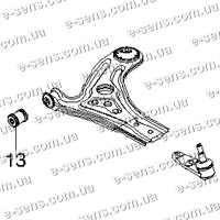 Сайлентблок рычага передний Авео TP
