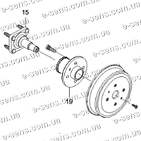 Ступица заднего колеса Авео с АБС GM