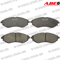Колодки тормозные передние Авео ABE