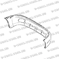Бампер передний (накладка) FSO