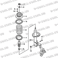 Амортизатор задний Нубира PARTS-MALL газо-масляный