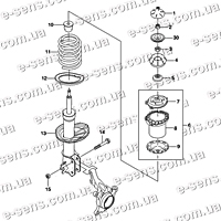 Амортизатор Лачетти передний HAN